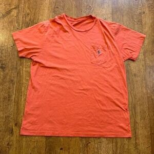 Polo Ralph Lauren orange/coral pocket t-shirt with embroidered logo